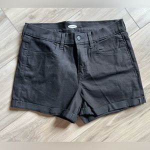 OLD NAVY BLACK DENIM SHORTS